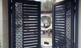 別墅小區(qū)住宅安裝新中式庭院鋁藝大門